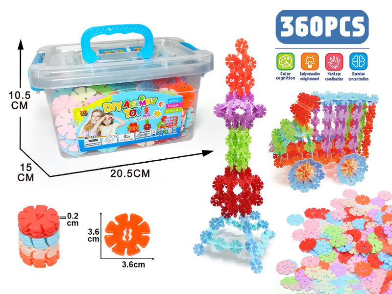 360PCS Large 3.6Cm Snowflake Flakes