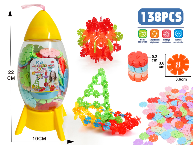 138PCS Large 3.6Cm Snowflake Flakes