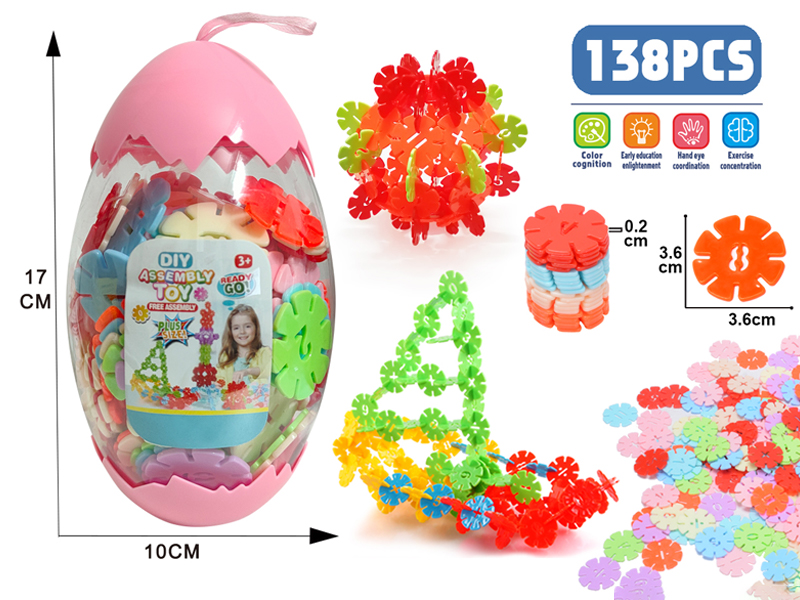 138PCS Large 3.6Cm Snowflake Flakes