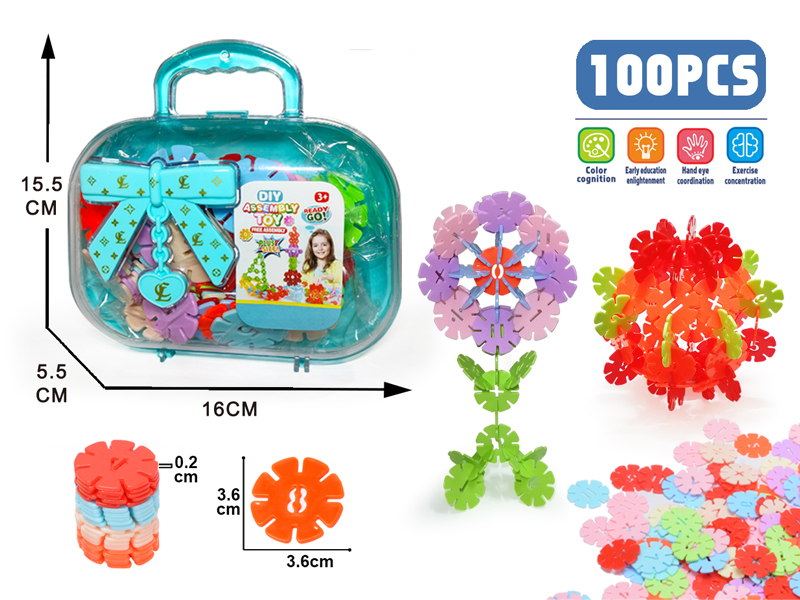 100PCS Large 3.6Cm Snowflake Flakes