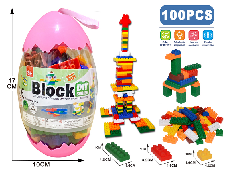 100PCS Splicing Building Blocks