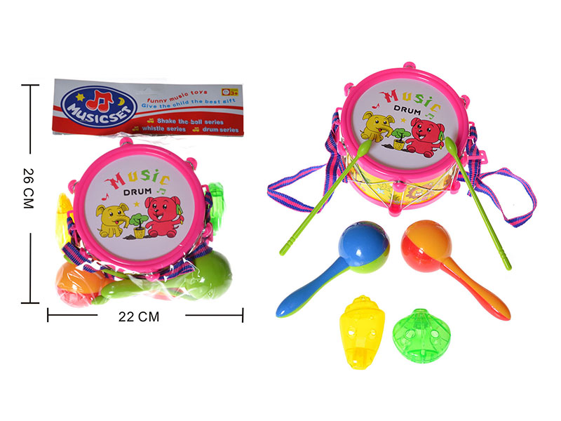 Cartoon Drum Musical Instrument Set
