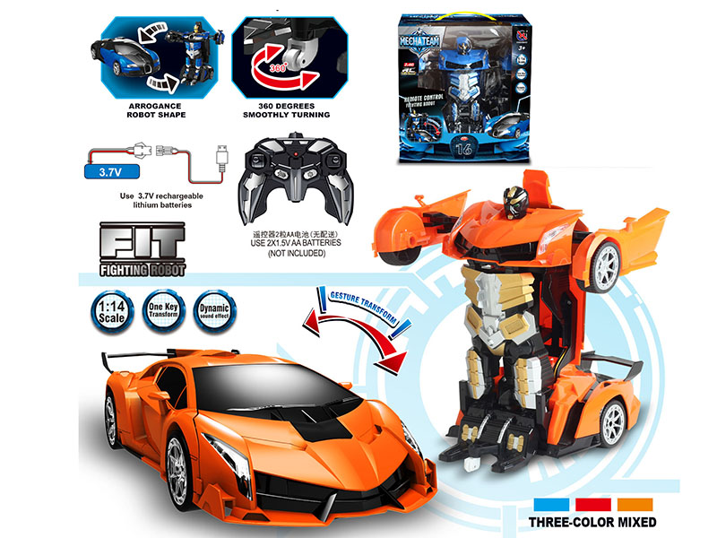 2.4G 1:14 Lamborghini 5-Channel Remote Control Transformation Car(One Key Automatic Demonstration)