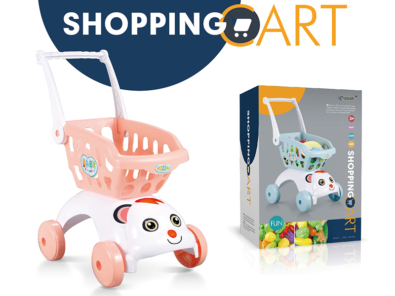Orange Dog Shopping Cart