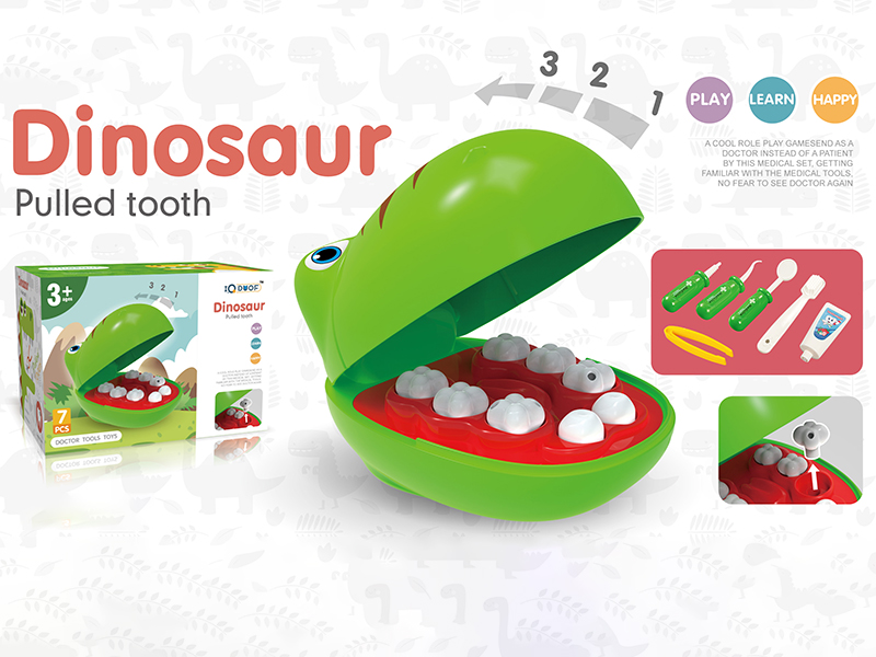 Dinosaur Pulled Tooth Doctor Set 7pcs