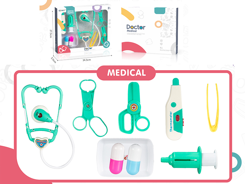 Doctor Set With Light IC(9pcs)