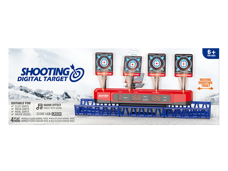 Electronic Scoring Moving Shooting Target(Blue,Red)Standard Version