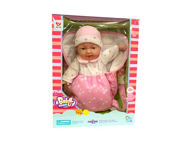 12 Inch Full Enamel Doll With Backpack