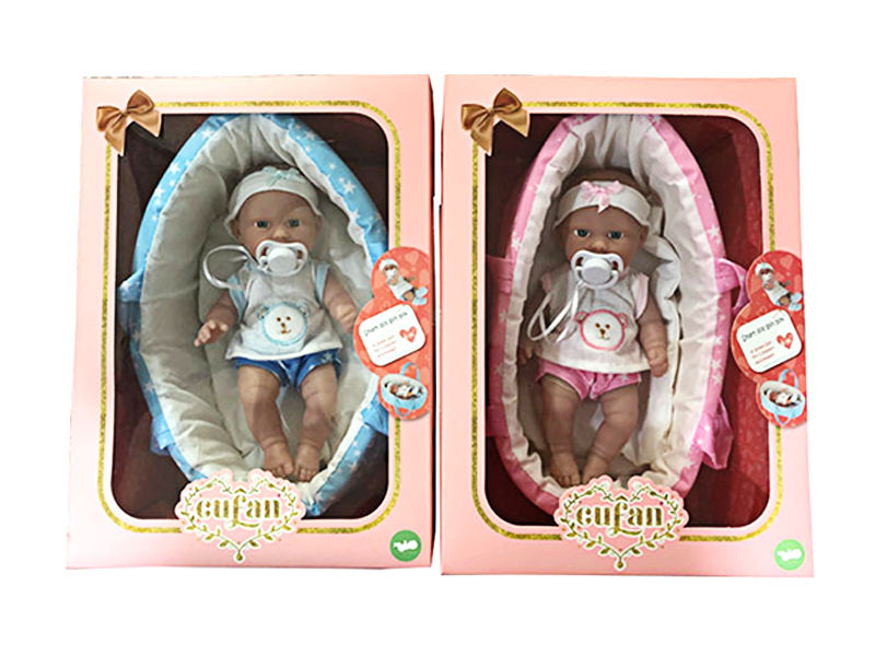 9.5 Inch Full-Length Baby Doll With Basket