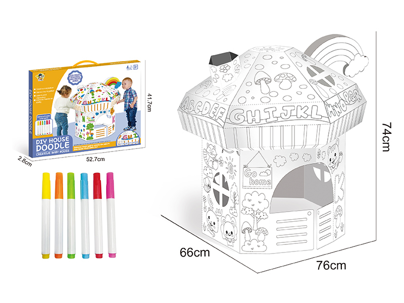 DIY Graffiti Mushroom House