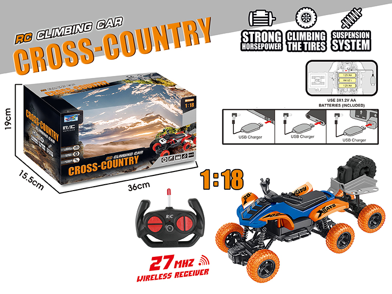 1:18 Remote Control Six-Wheel Beach Motorcycle Climbing Car