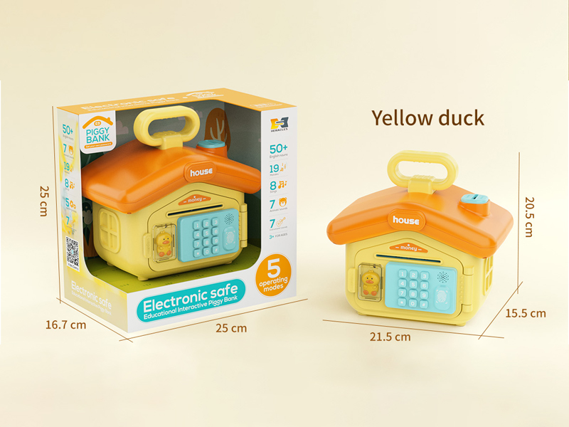 Electronic Piggy Bank With Sound And Light - Duck Type