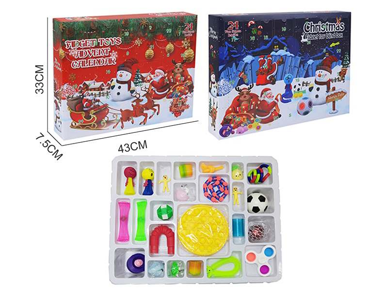 Christmas Decompression Fidget Toy Blind Box 24pcs