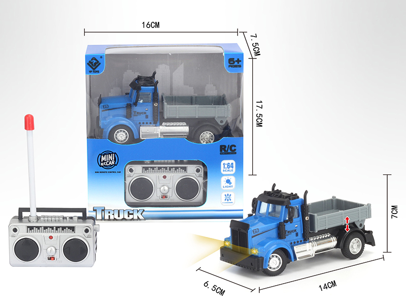1:64 4-Channel Remote Control Transport Truck (American Style)