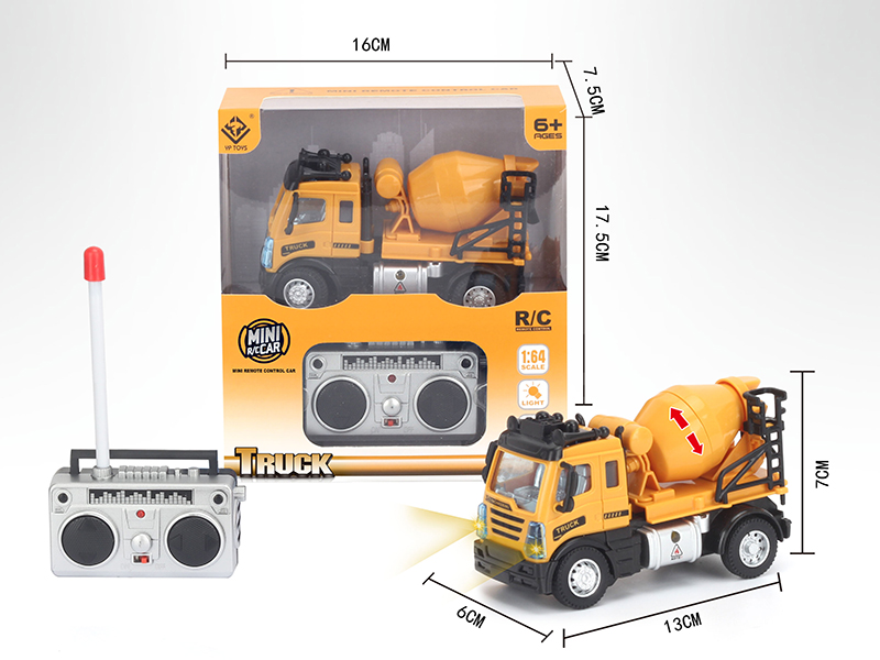 1:64 4-Channel Remote Control Concrete Mixer(European Style)