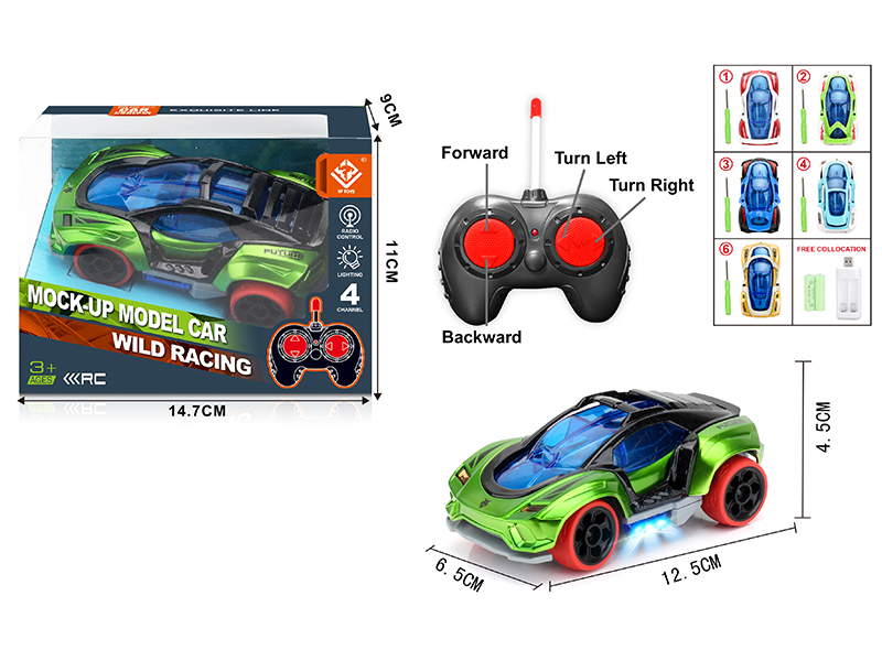 DIY Assembly Alloy Remote Control Car(27Mhz)