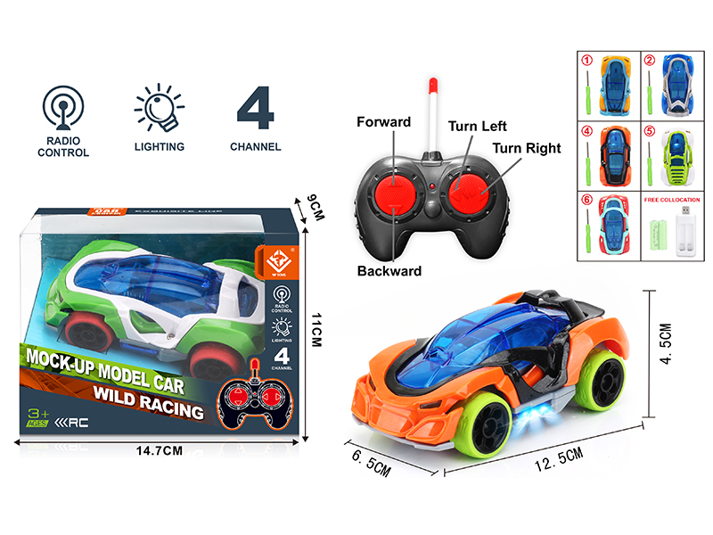 DIY Assembly 4-Channel Remote Control Car(27Mhz)