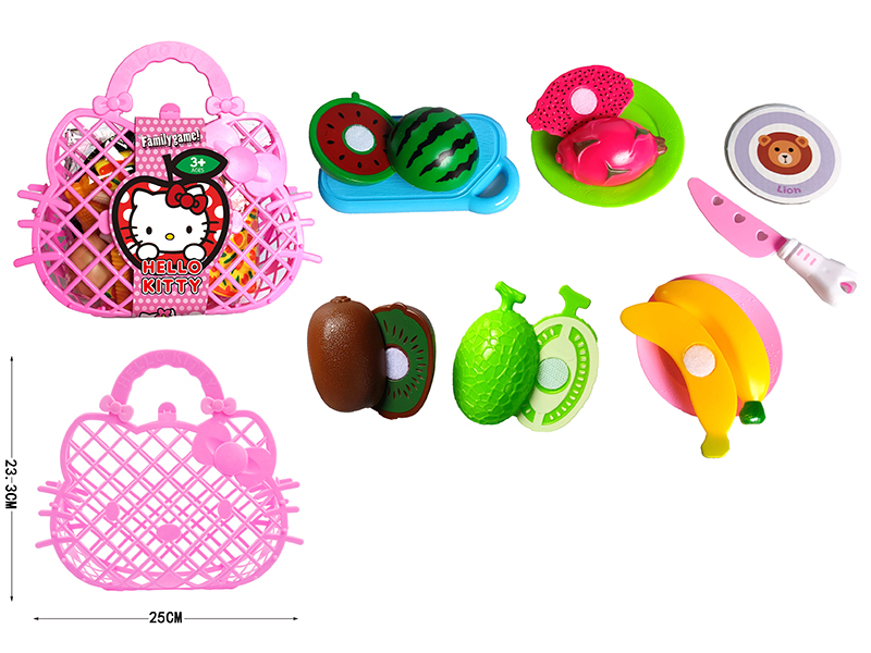 Cutting Fruits Set Hello Kitty Handbag