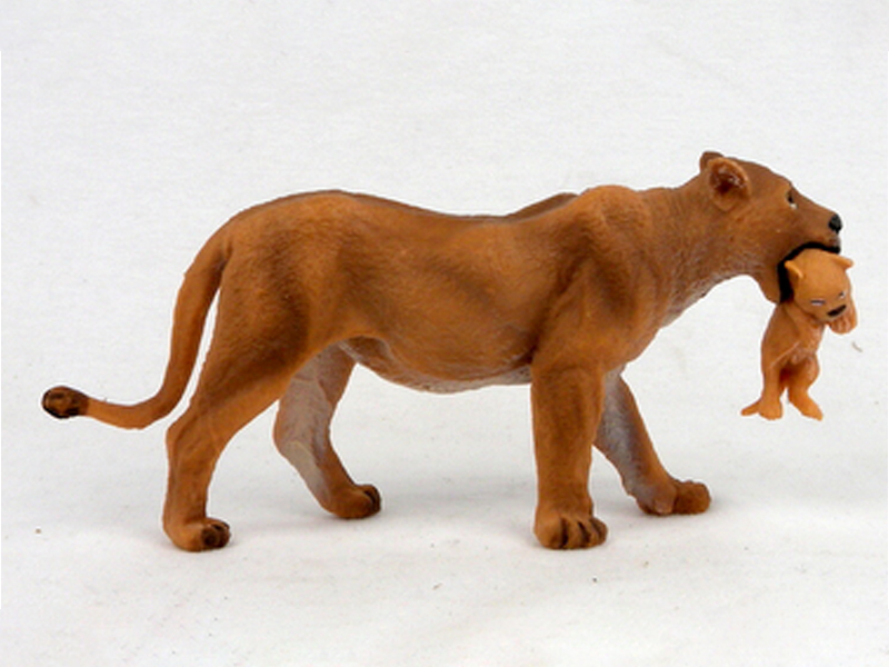 Red Lioness With Cubs