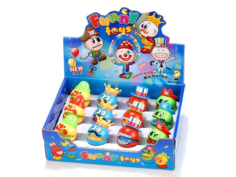 Windup Jumping Expression Ball 12PCS