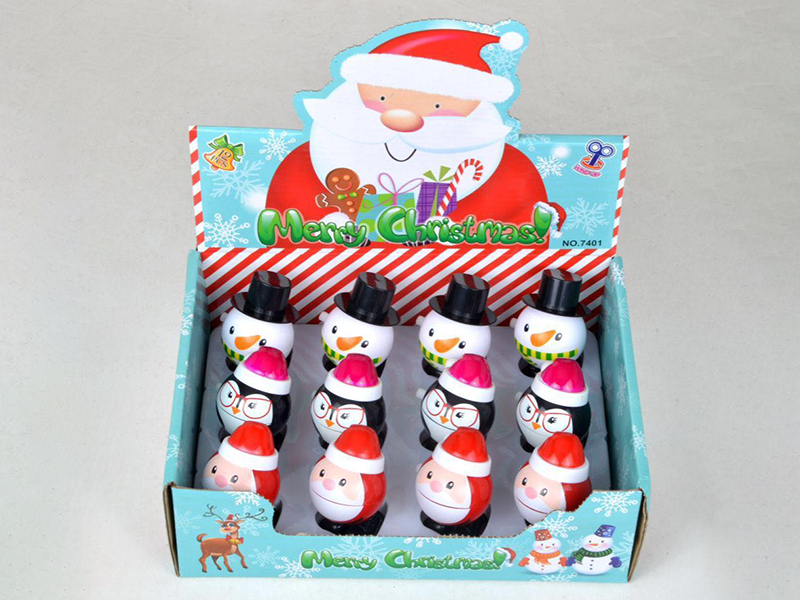 Windup Jumping Santa Claus, Penguin, Snowman 12PCS