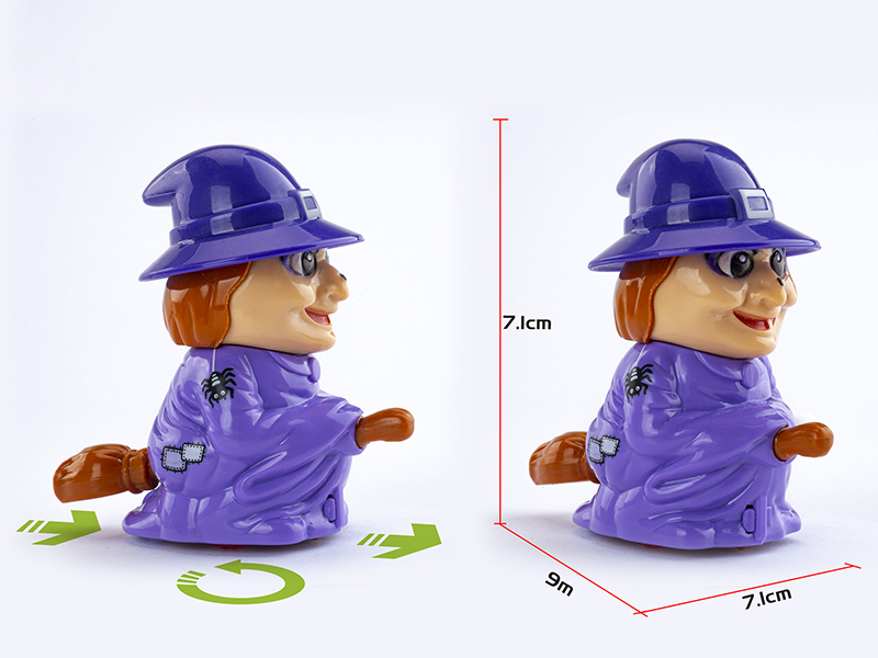 Windup Rotating Witch