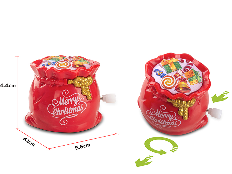 Windup Rotating Christmas Gift Bag