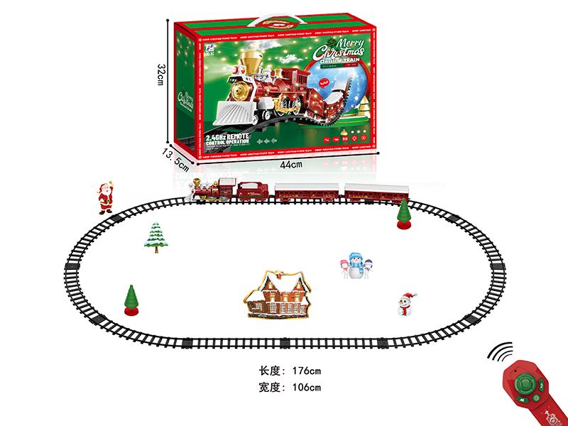 2.4G Remote Control Christmas Rail Car (Including Battery)
