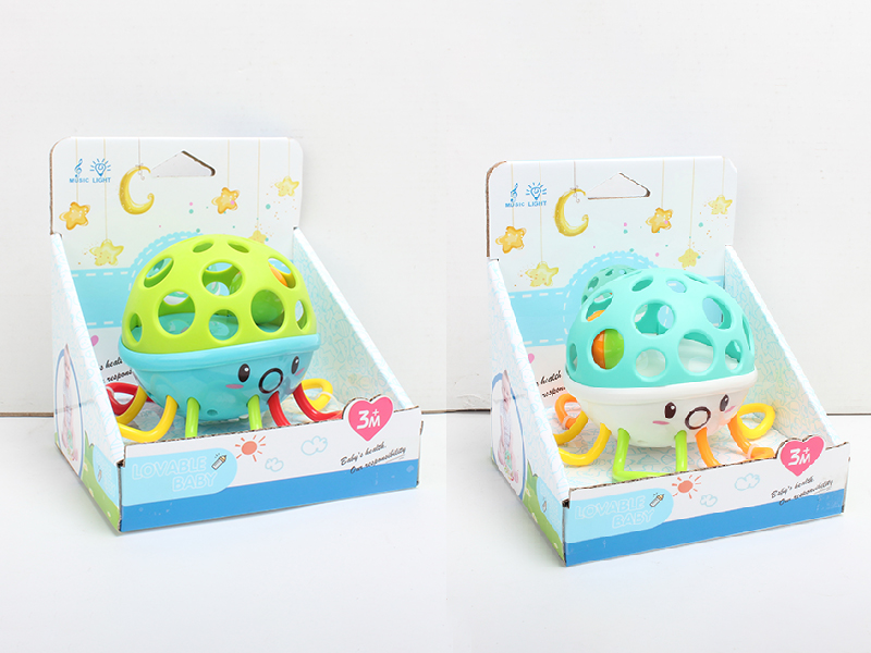 Octopus Soft Plastic Baby Rattle