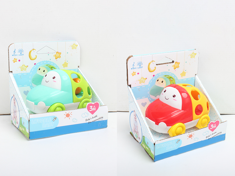 Small Car Soft Plastic Baby Rattle