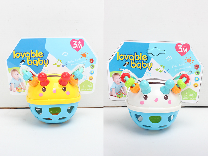 Bee Soft Plastic Baby Rattle