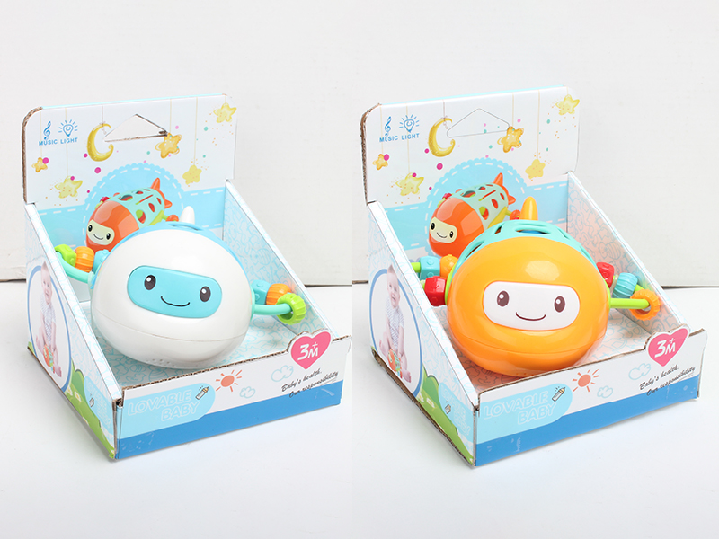 Airplane Soft Plastic Baby Rattle(Light & Music)
