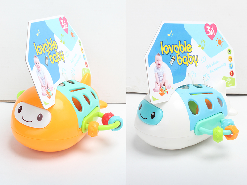 Airplane Soft Plastic Baby Rattle