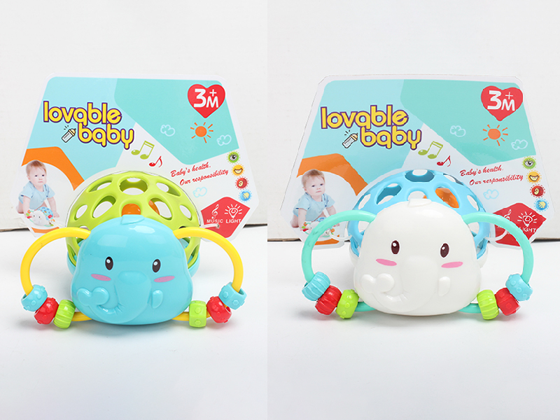 Elephant Soft Plastic Baby Rattle