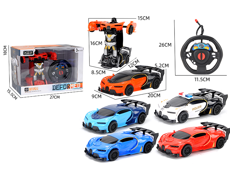2-Channel Remote Control Transformation Car