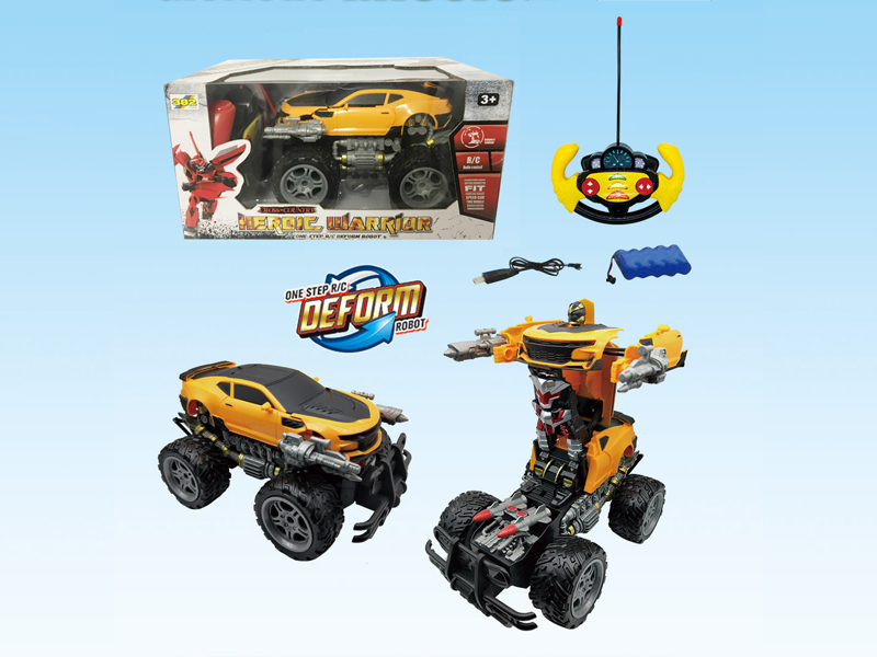 5Ch R/C Off Road One Button Deformation Vehicle (Bumblebee)
