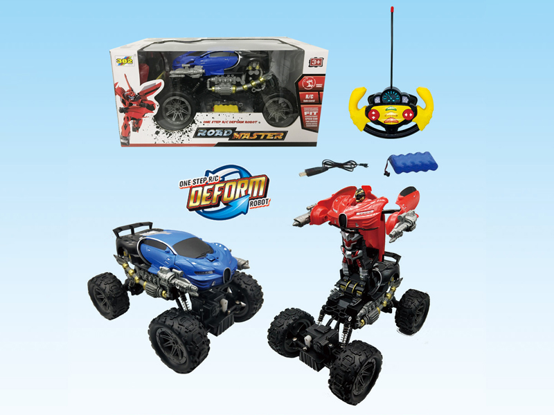 5Ch R/C Climbing One Button Deformation Car (Bugatti)