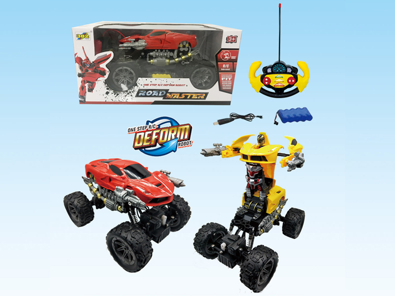 5Ch R/C Climbing One Button Deformation Car (Ferrari)