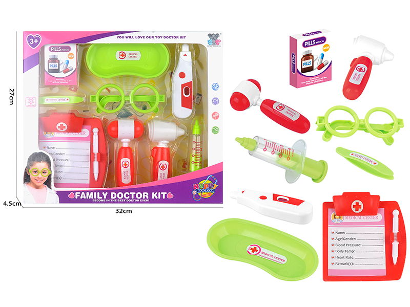 9Pcs Girl Doctor Toy Set