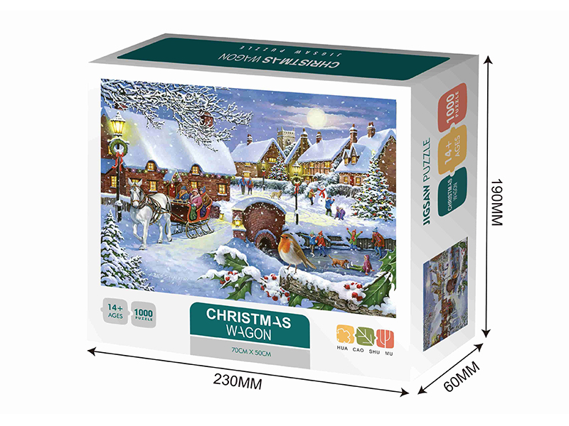 Christmas Wagon Jigsaw Puzzle 1000pcs