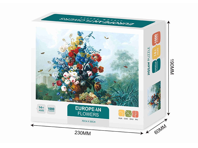 European Flowers Jigsaw Puzzle 1000pcs