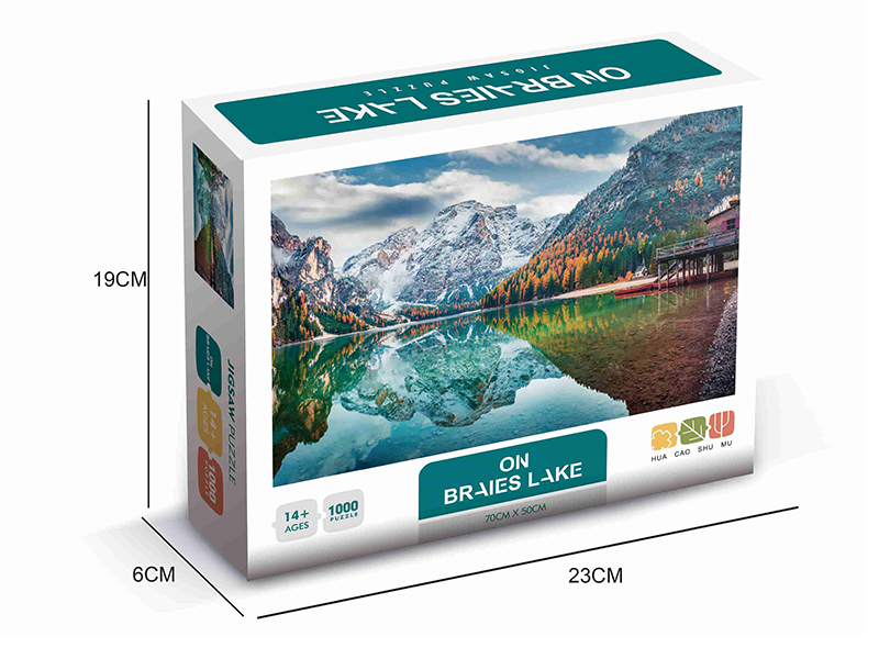 1000 Piece Jigsaw Puzzle - On Braies Lake