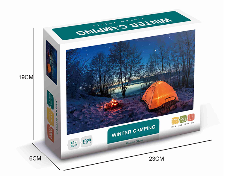 1000 Piece Jigsaw Puzzle - Winter Camping