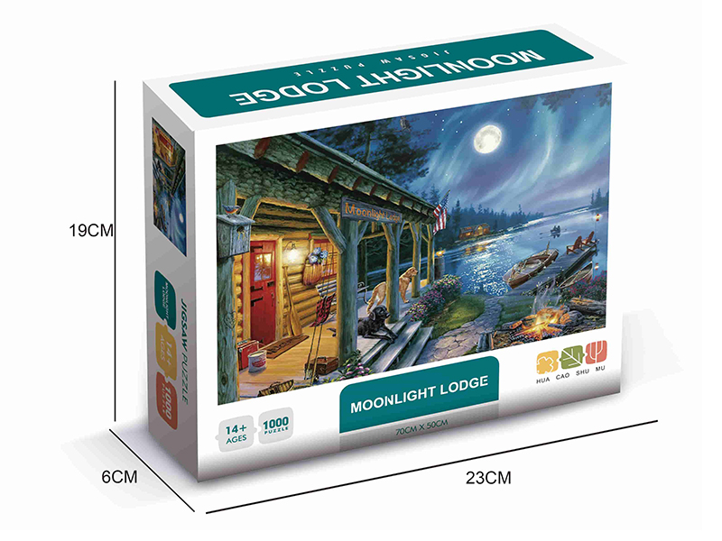 1000 Piece Jigsaw Puzzle - Moonlight Lodge