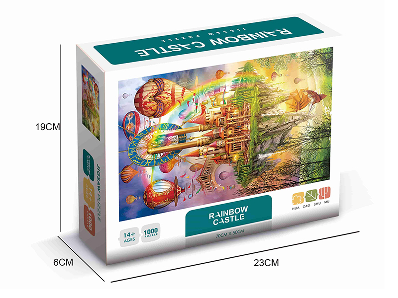 1000 Piece Jigsaw Puzzle - Rainbow Castle