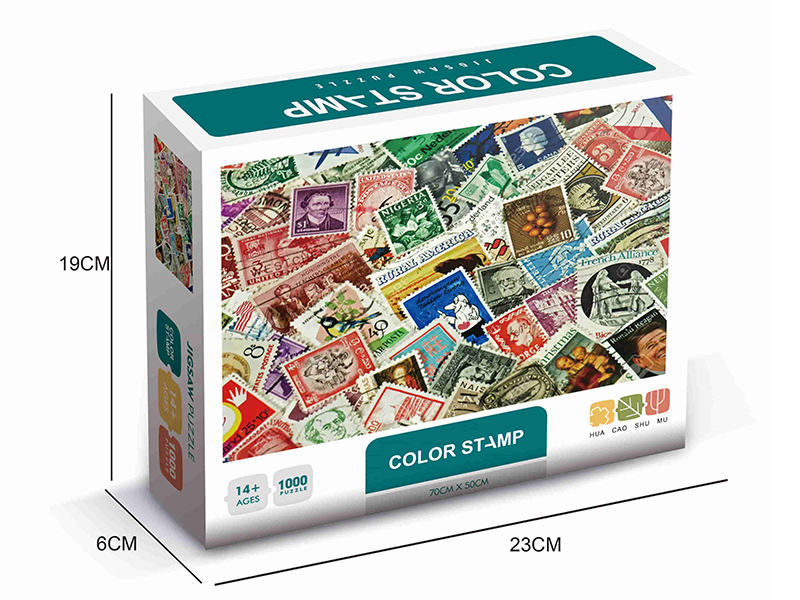1000 Piece Jigsaw Puzzle - Color Stamp