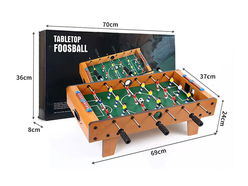 Wooden Table Football Game With Six Poles And Feet