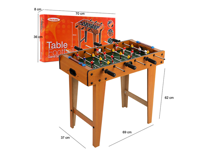 Wooden Table Football Game Six Pole With High Feet