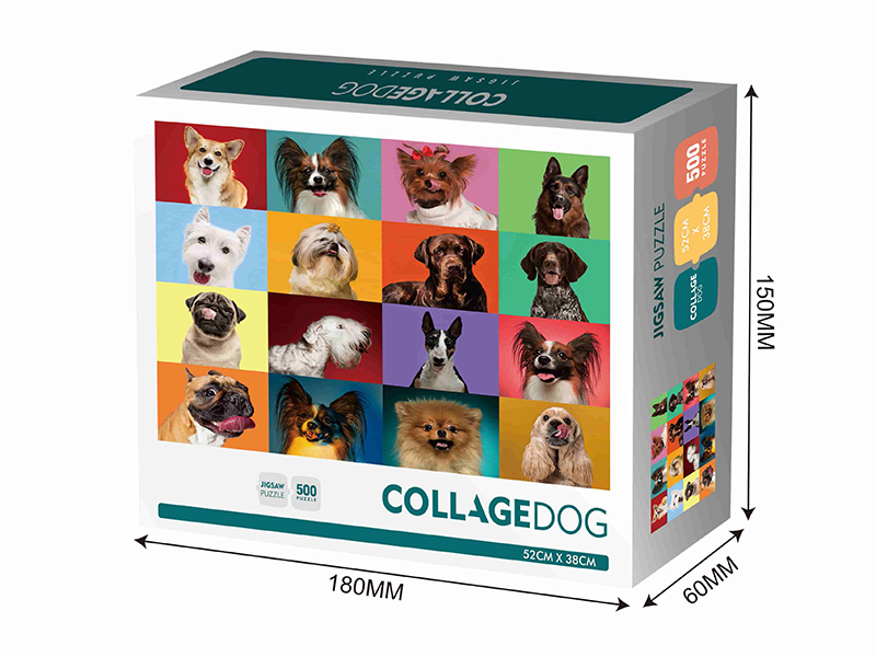 Collage Dog Jigsaw Puzzle 500pcs