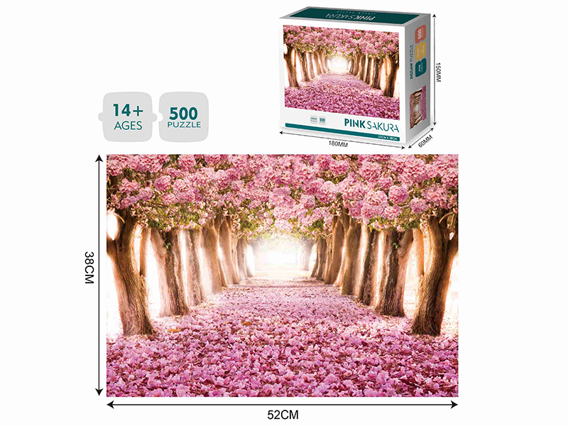 Pink Sakura Jigsaw Puzzle 500pcs